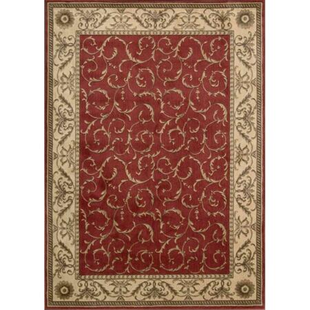 NOURISON Somerset Area Rug Collection Red 5 Ft 6 In. X 7 Ft 5 In. Rectangle 99446047786